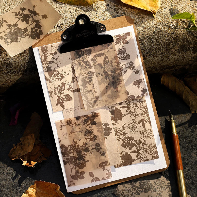 Vintage Scrapbook Paper Kit — 20 Sheets of Retro Collage Materials