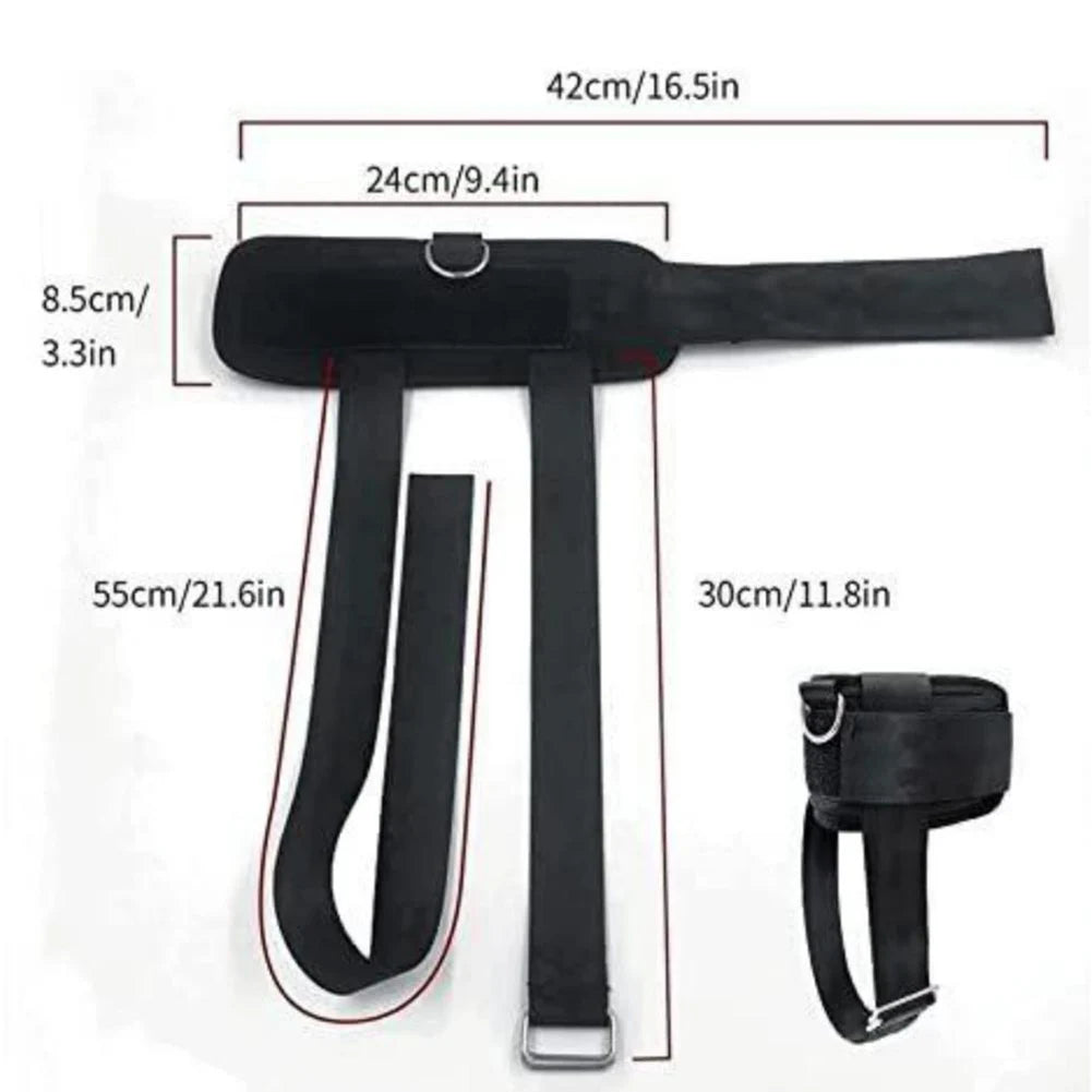 Mix&equipment Adjustable Dumbbell Ankle Strap — Multipurpose Leg Strength Trainer
