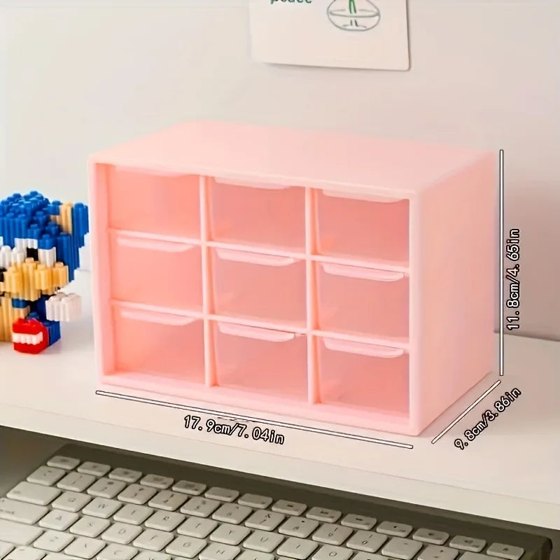 Transparent Multi-Drawer Storage Box — Stackable Organizer for Small Parts
