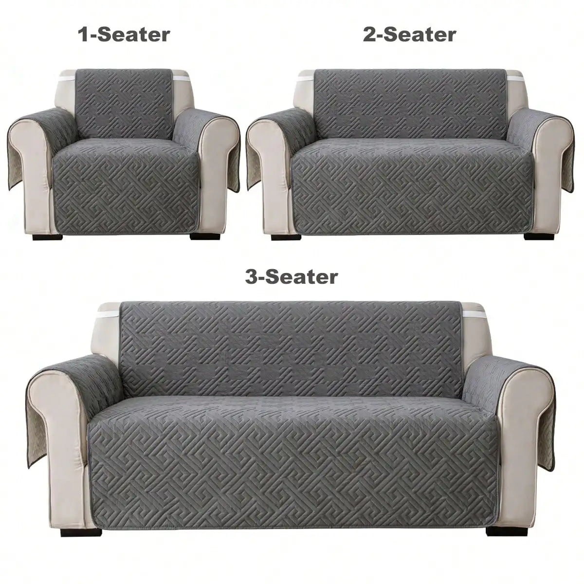 Quilted Sofa Cover — Water-Repellent & Pet-Friendly Slipcover