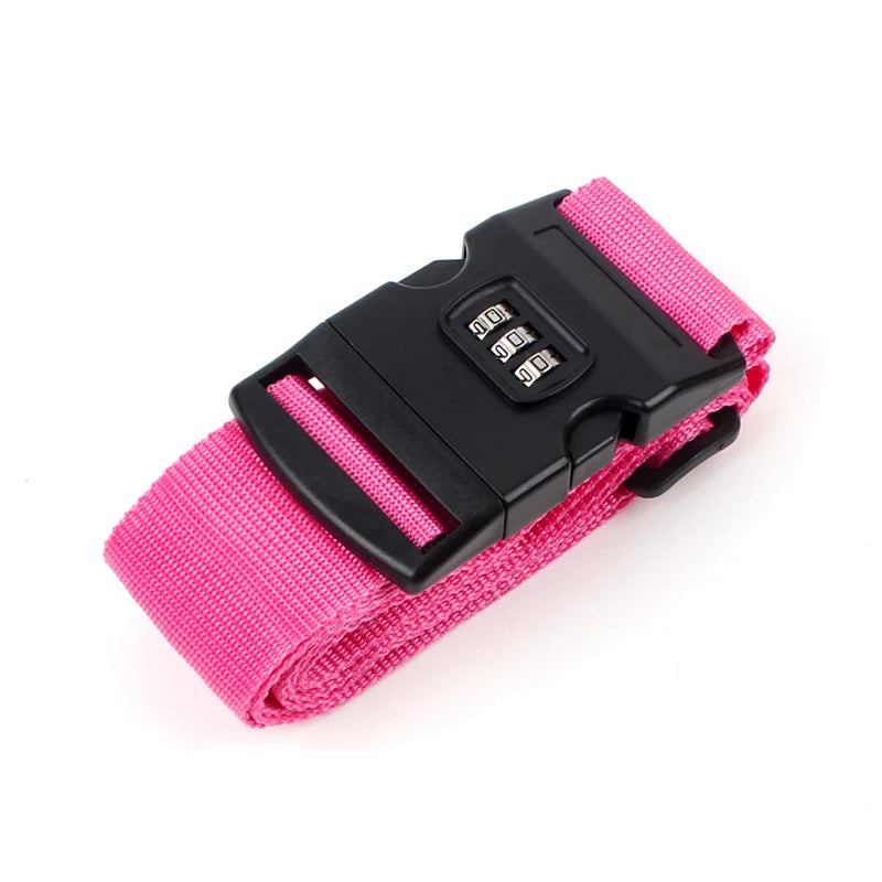 LXHYSJ Adjustable Luggage Strap — Secure Travel Packing Belt with Cipher Lock
