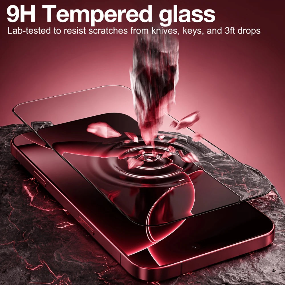 NNBILI 9D Tempered Glass Screen Protector — HD Dust-Removing Protection