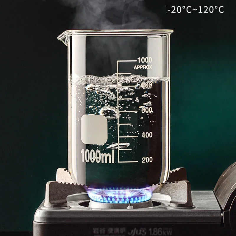 Borosilicate Glass Measuring Cup — Heat-Resistant Graduated Beaker