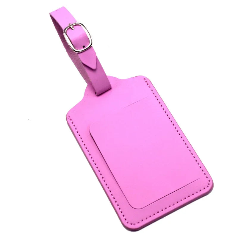 eTya Leather Luggage Tag — Durable Suitcase ID Holder for Travel