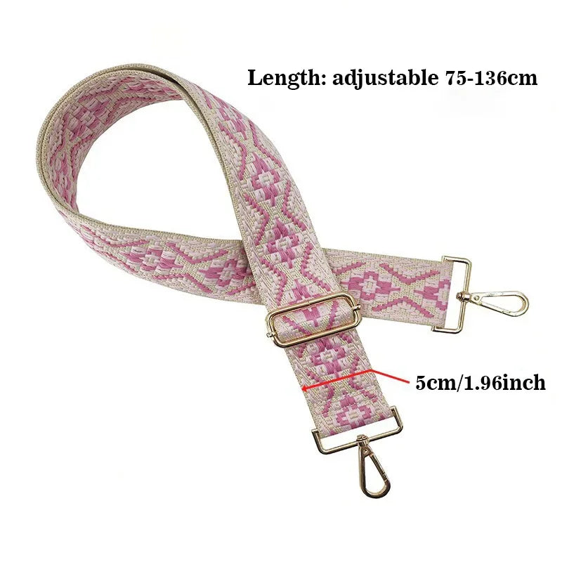 Adjustable Canvas Bag Strap — Wide Webbing Shoulder Replacement