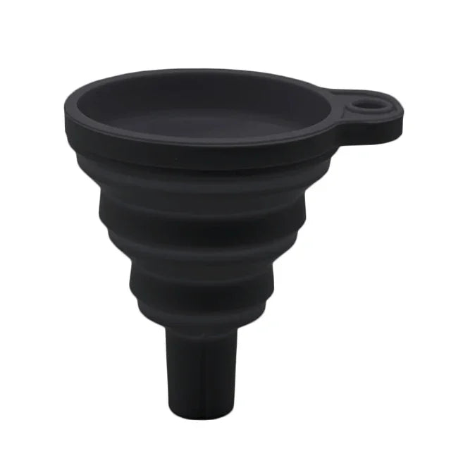 Collapsible Silicone Engine Funnel — Portable Liquid Pouring Tool for Cars