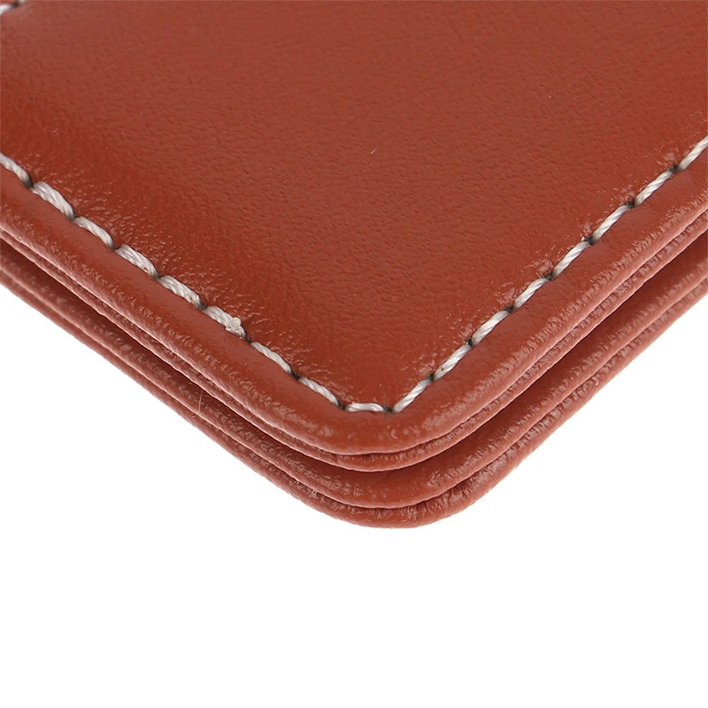 Slim Leather Money Clip Wallet — Magnetic Card Holder & Cash Clamp