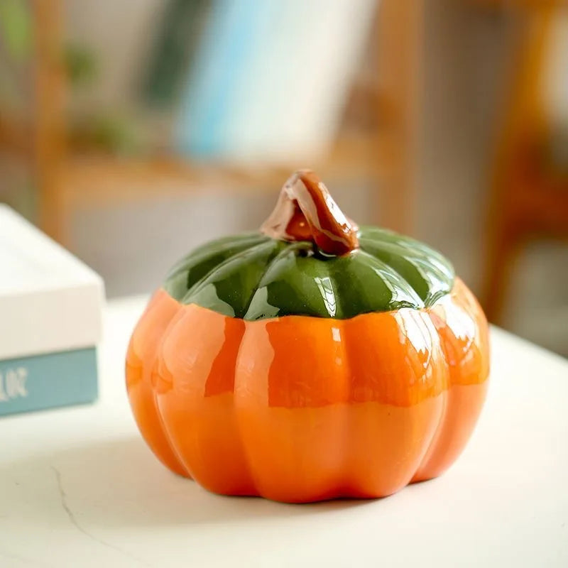 Ceramic Pumpkin Pet House — Cozy Hideout for Small Animals