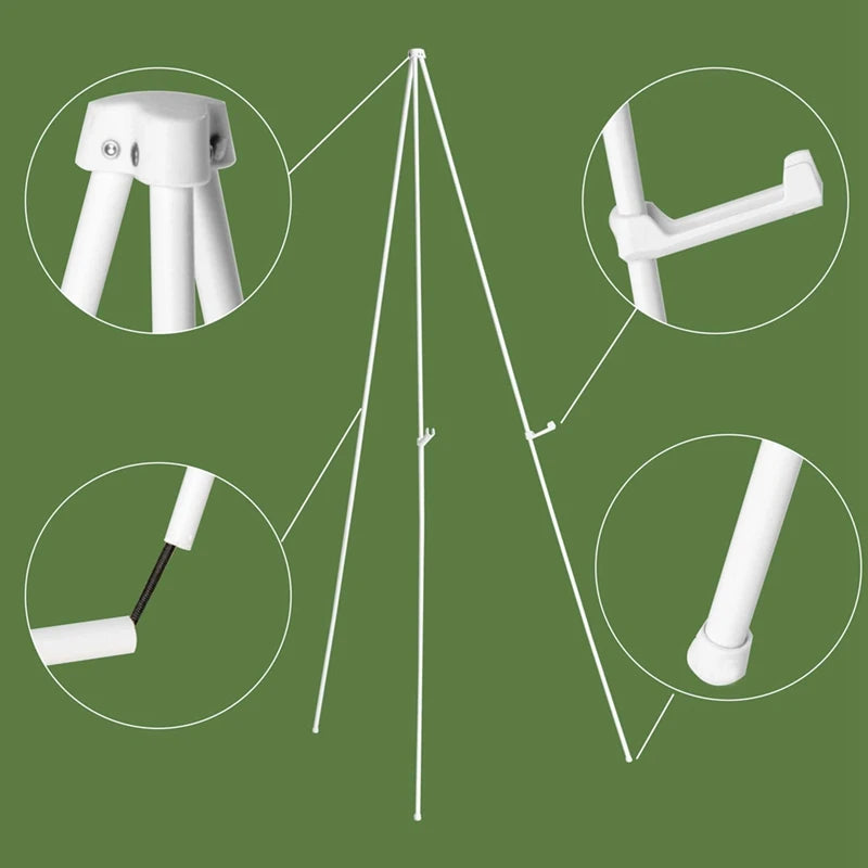 Adjustable Metal Easel Stand — Portable Display Holder for Signs and Posters