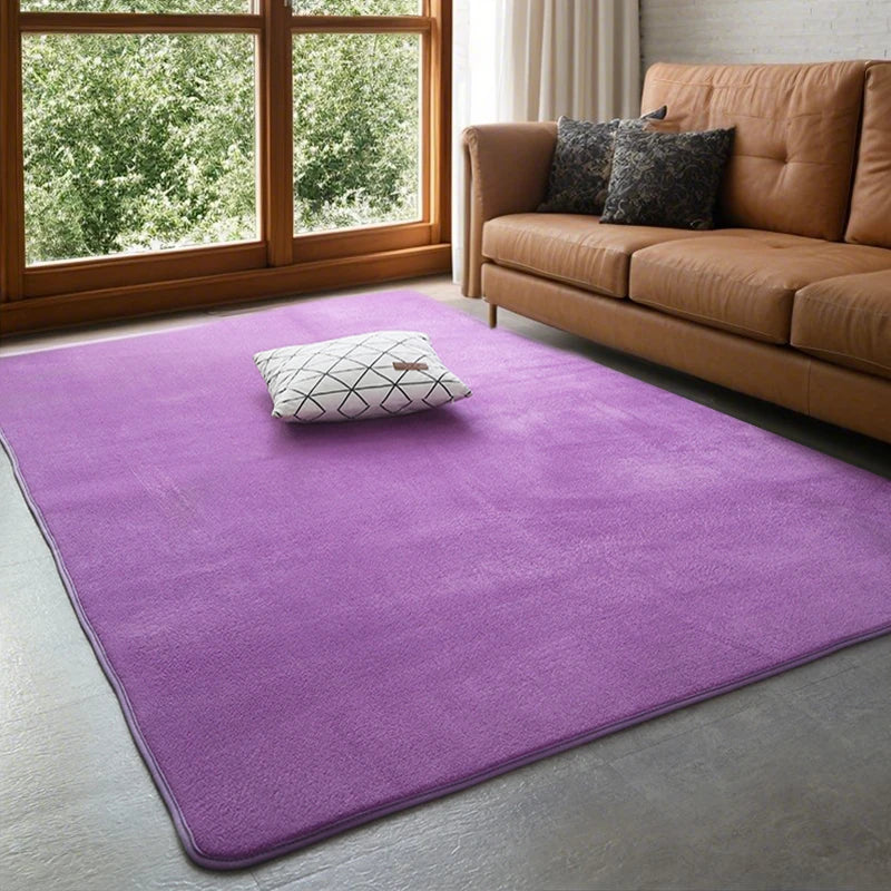 VIKAMA Modern Coral Velvet Carpet — Soft Non-Slip Area Rug for Home Decor