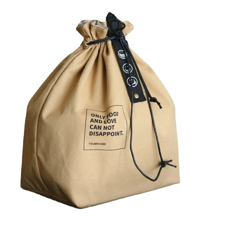 Insulated Double Layer Lunch Bag — Portable Thermal Food Storage