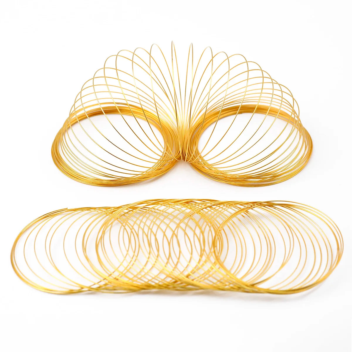 JHNBY Memory Steel Wire — 0.6mm Jewelry Making Findings, 50 Loops