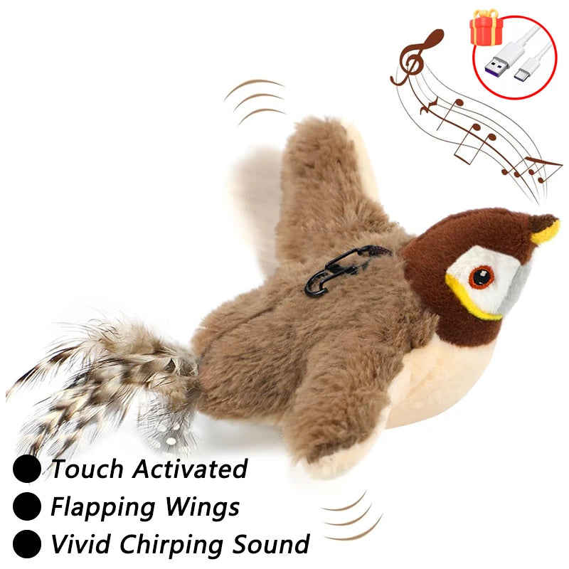 Smart Automatic Cat Toy — Self-Moving Interactive Ball with Tail