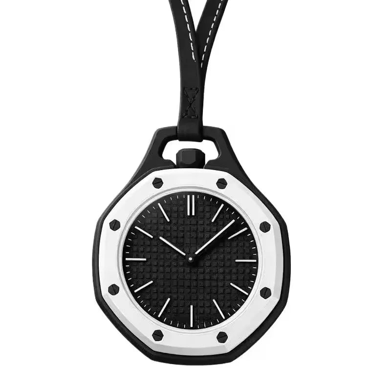 Silicone Pocket Watch with Sling — Portable Quartz Timepiece, Multicolor