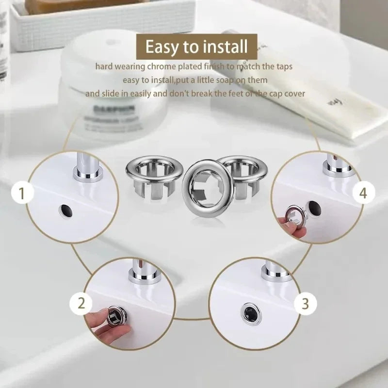 Sink Overflow Cover — Plastic Replacement Ring