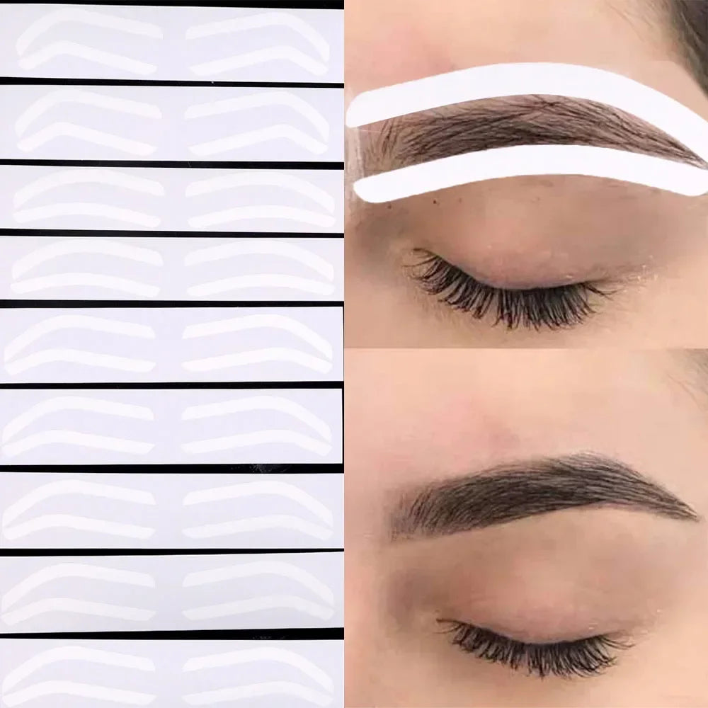 Disposable Eyebrow Stencil Stickers — Easy Brow Shaping Makeup Tools