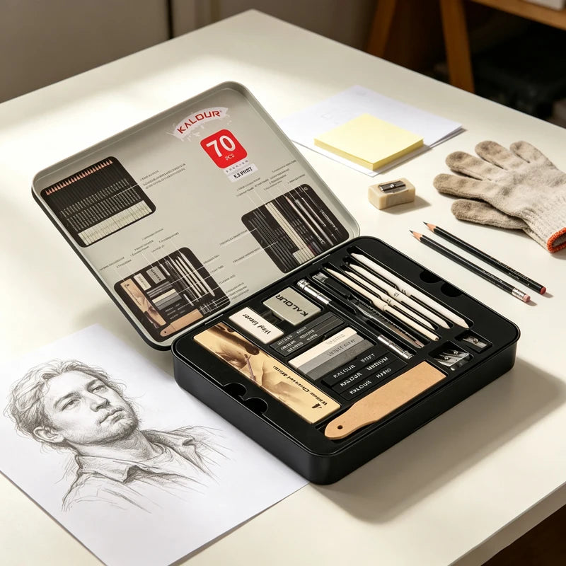 Art Supply Kit — Professional Sketch Pencil Set, kissbuty