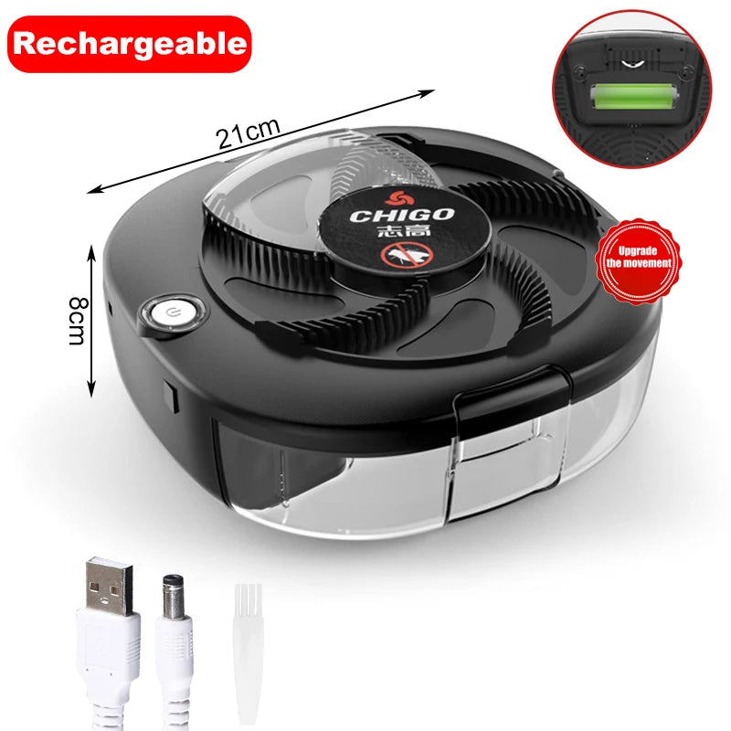 Electric Fly Trap — Rechargeable Indoor and Outdoor Insect Catcher