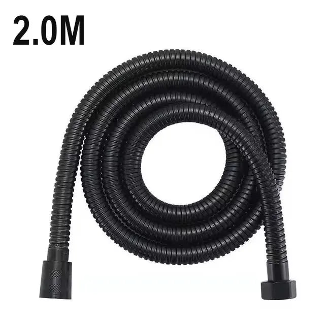 High Pressure Handheld Shower Head & Stainless Steel Hose — Flexible Bathroom Extension
