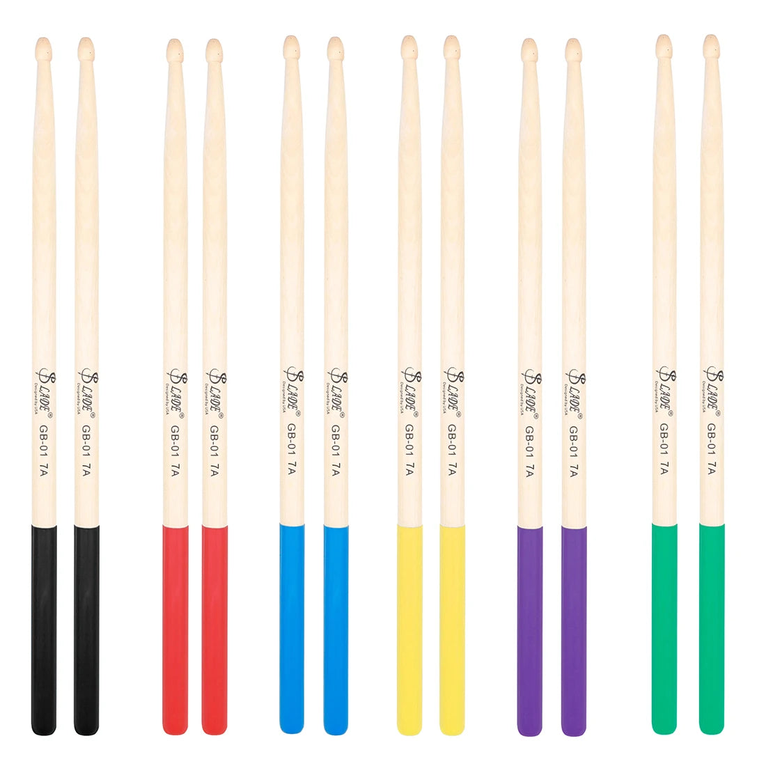 SLADE Maple Wood Drumsticks — Professional Non-Slip Percussion Sticks