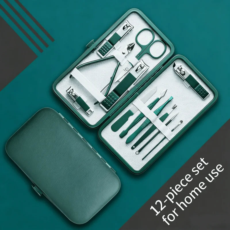 Professional Manicure and Pedicure Set — Complete Nail Care Kit in Portable Case