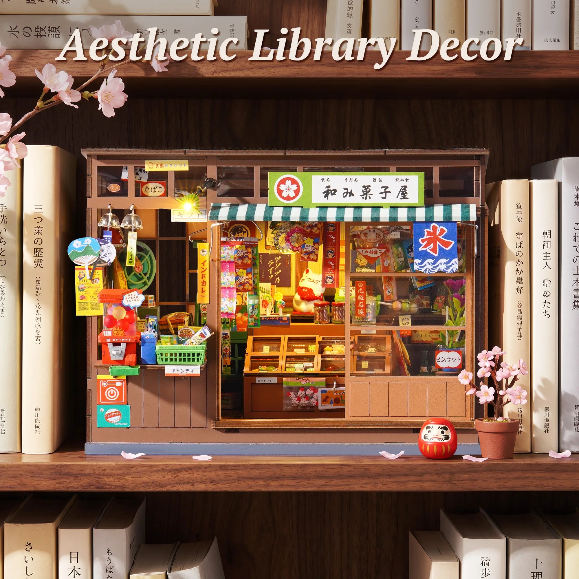 Rolife DIY Book Nook Kit — Nostalgic Japanese Corner Shop 3D Puzzle
