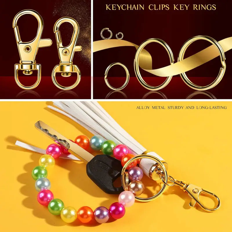 SMI Fine 265PCS Keychain Making Kit — DIY Jewelry & Craft Hardware Set