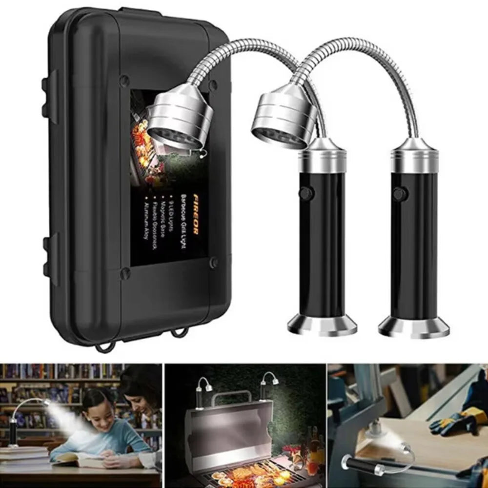 Magnetic LED BBQ Grill Light — Flexible 360 Degree Gooseneck Lamp