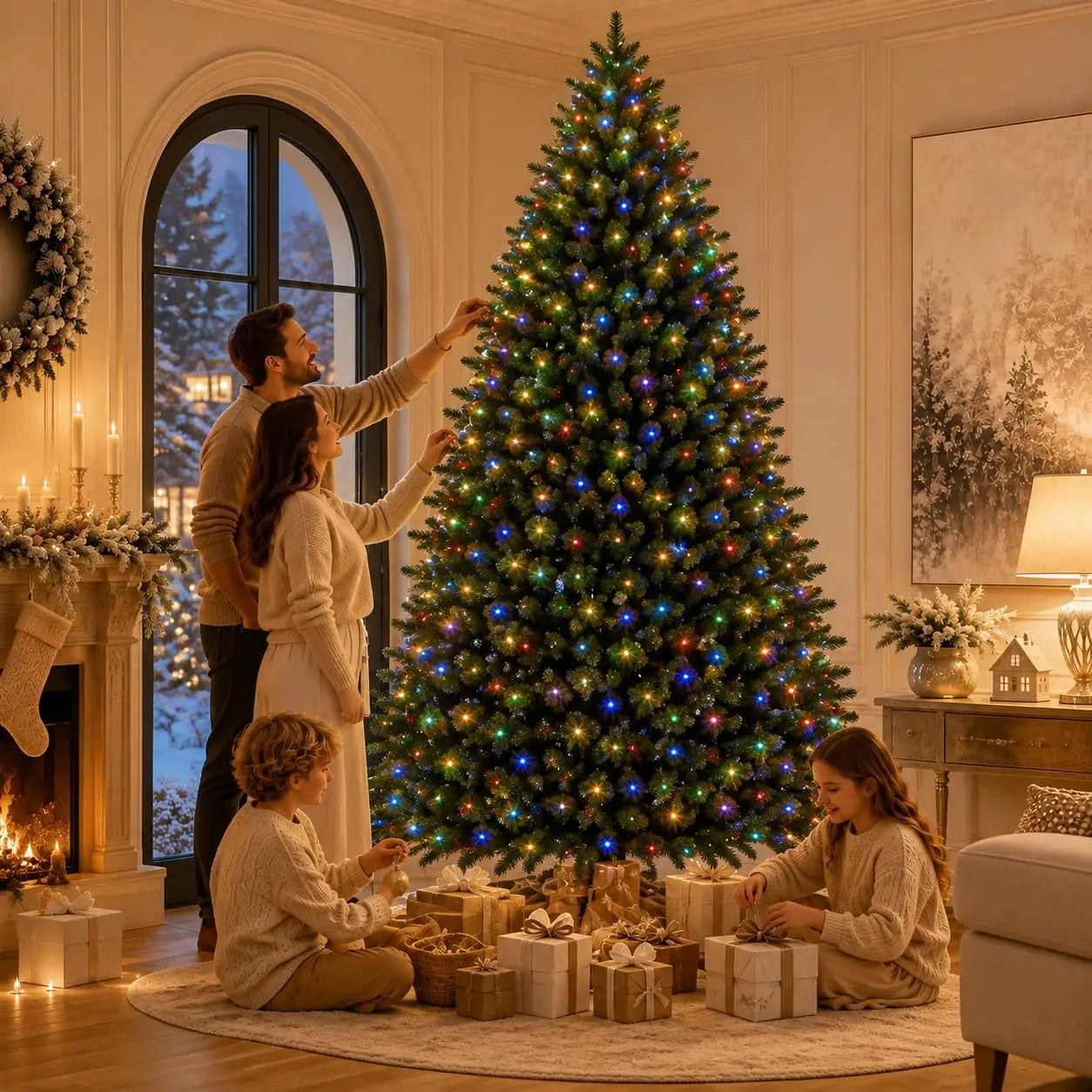 Garvee Mixed Greenery Christmas Tree — Full Profile for Indoor Holiday Displays
