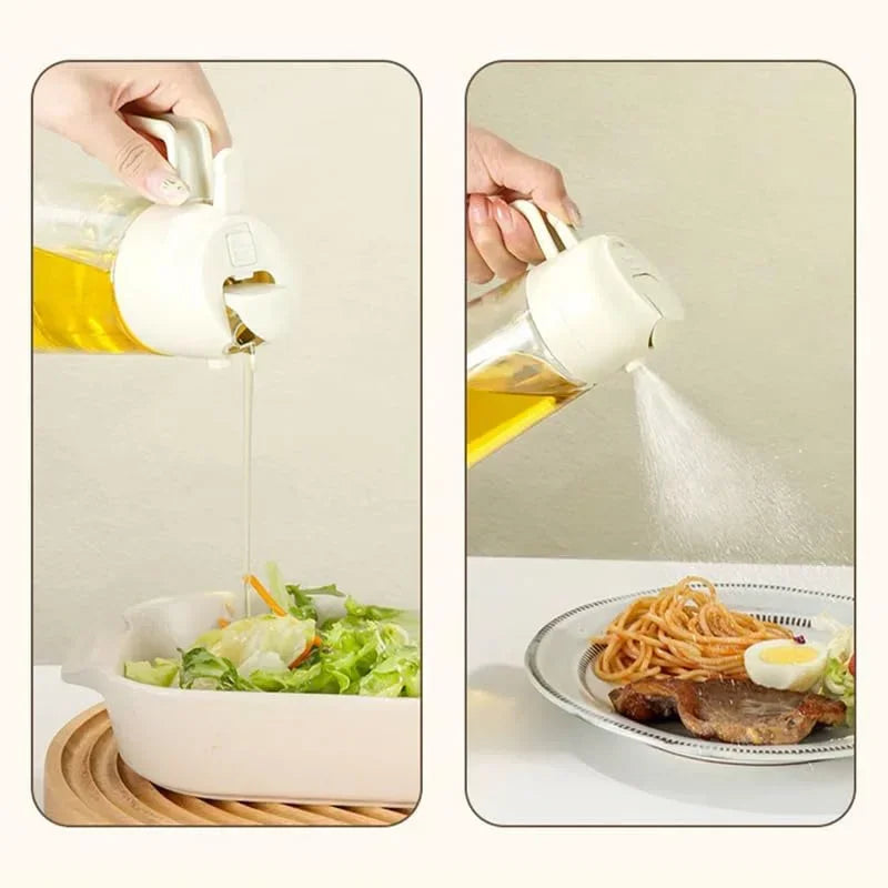 woobrice 2-in-1 Oil Sprayer — Dual Spray and Pour Kitchen Dispenser