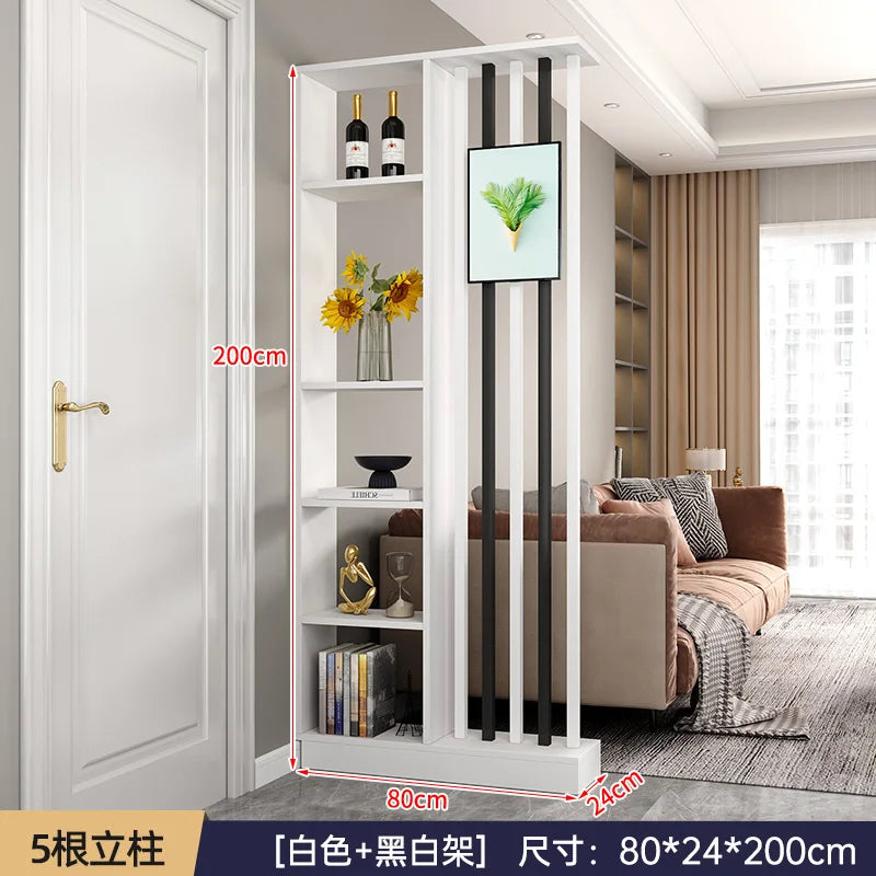 Modern Simple Room Divider — Elegant Wood Entrance Screen & Partition