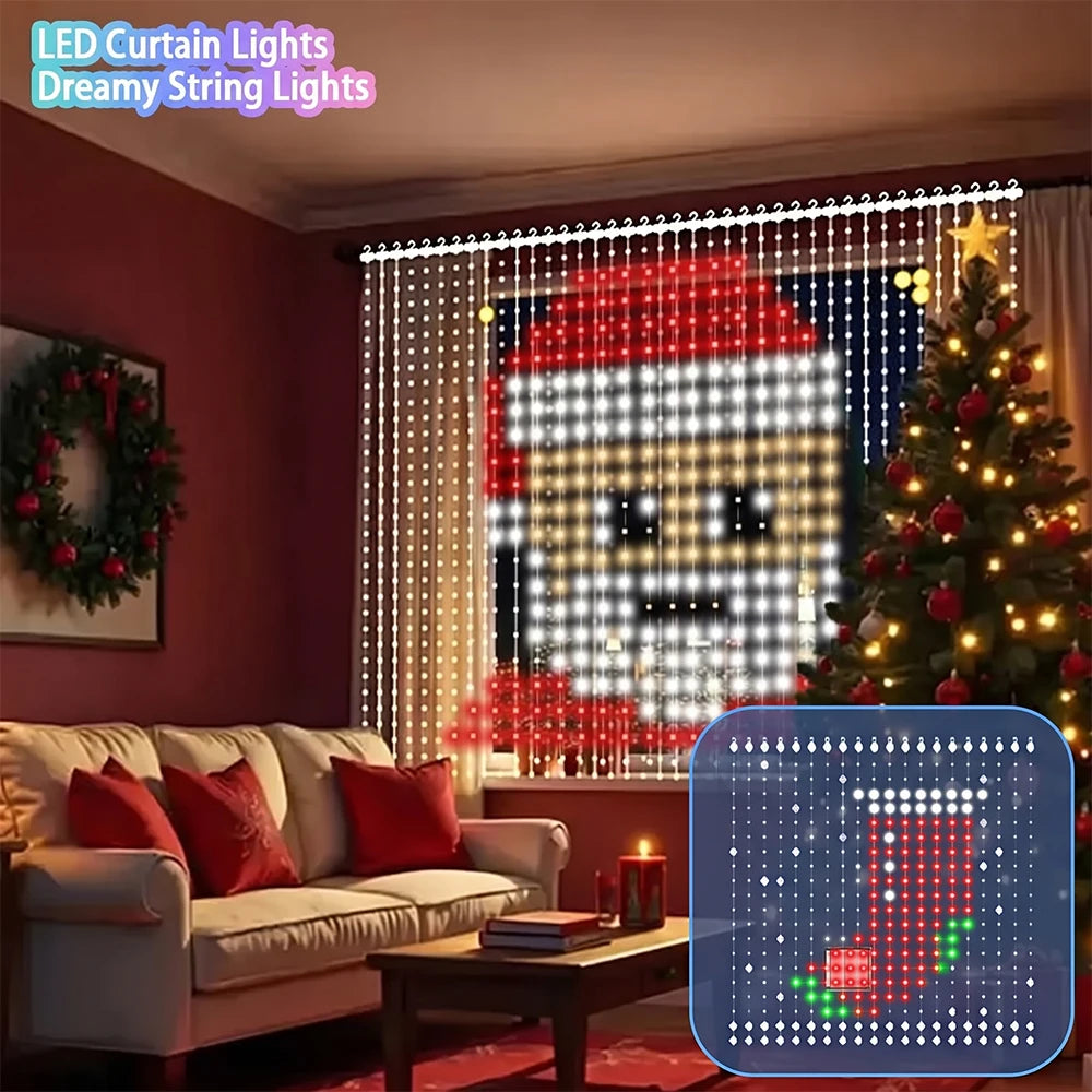 MIMIRGB Smart LED Curtain Lights — Color Changing DIY Fairy String Lights