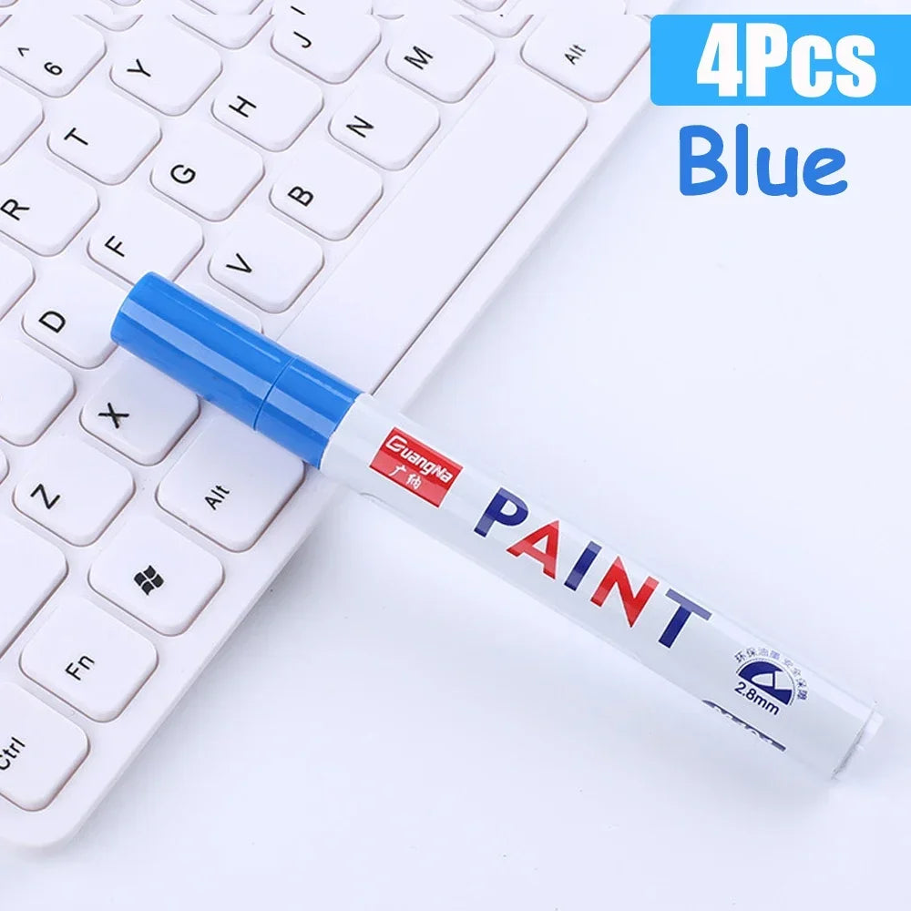 Permanent Paint Marker Pens — Waterproof Quick-Dry Tire & Craft Markers