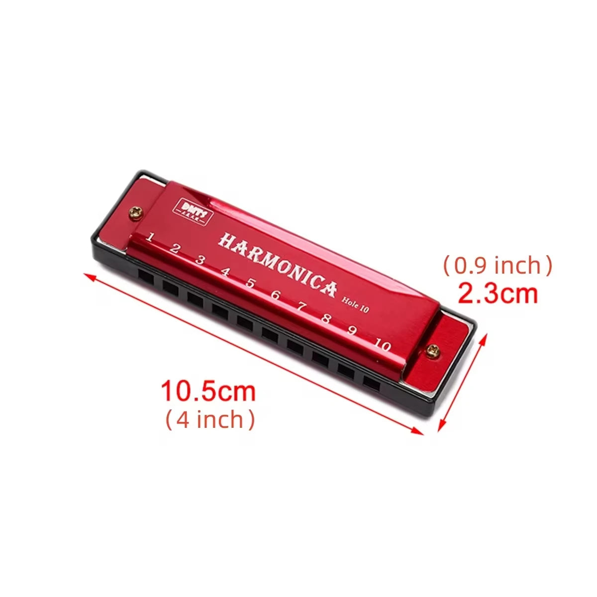 Professional 10-Hole Harmonica — Musical Instrument for Beginners