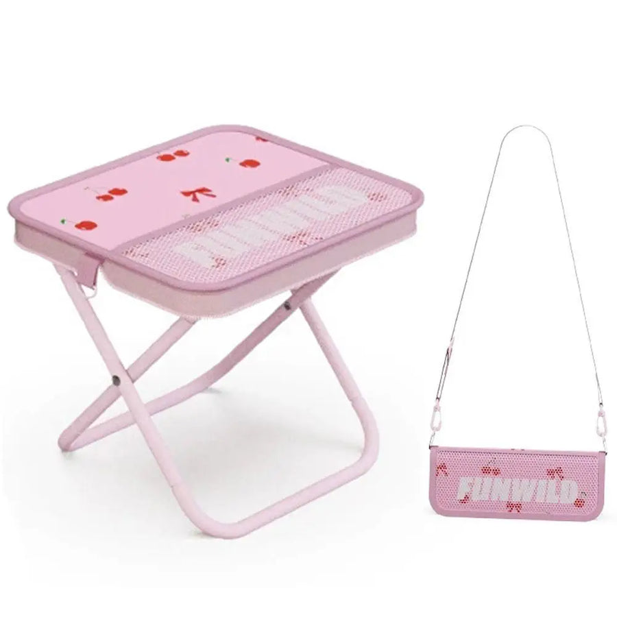 Folding Camping Stool with Crossbody Bag — Ultra Light Portable Seat