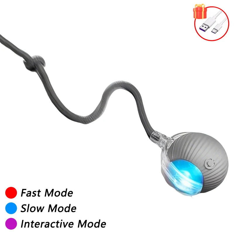 Smart Automatic Cat Toy — Self-Moving Interactive Ball with Tail