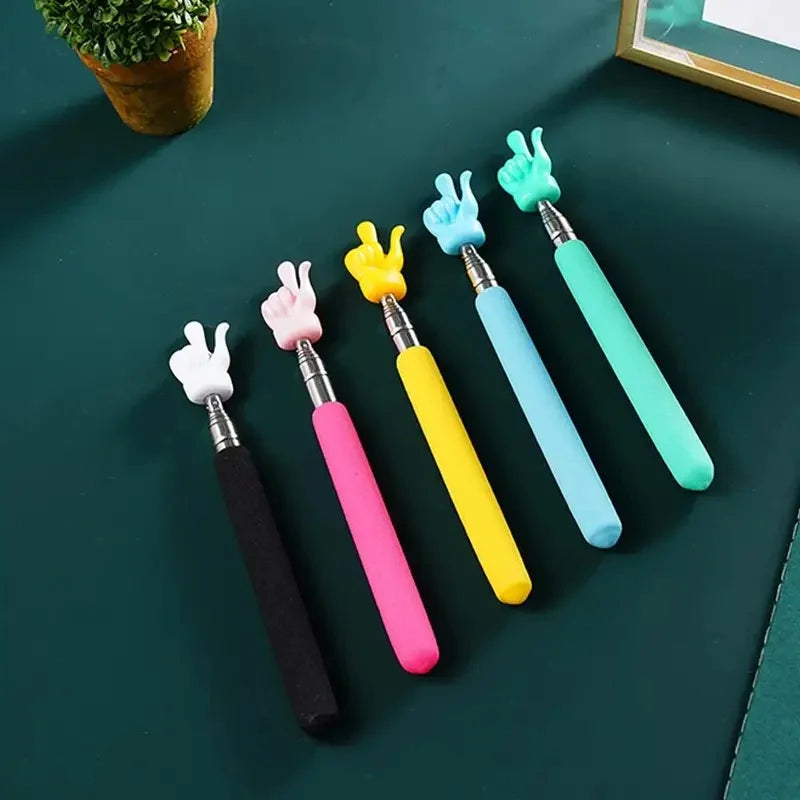 Retractable Stainless Steel Teacher Pointer — Telescopic Classroom Teaching Stick