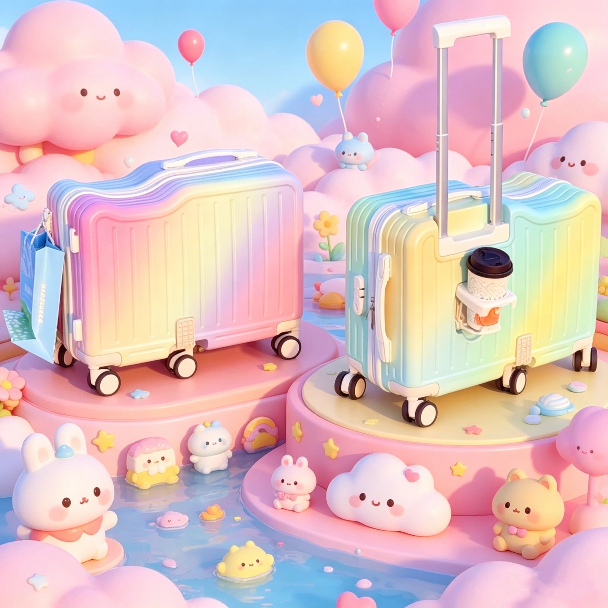 Children's Travel Suitcase — Durable Luggage with Password Lock