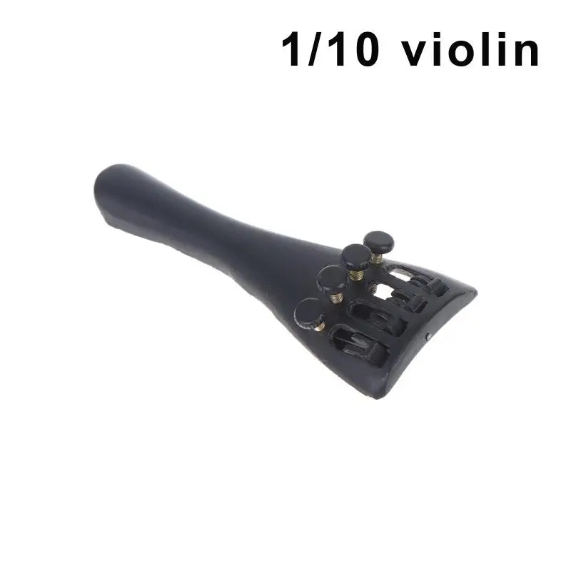 Black Carbon Fiber Tailpiece — Precision Fine Tuners for Violin and Viola