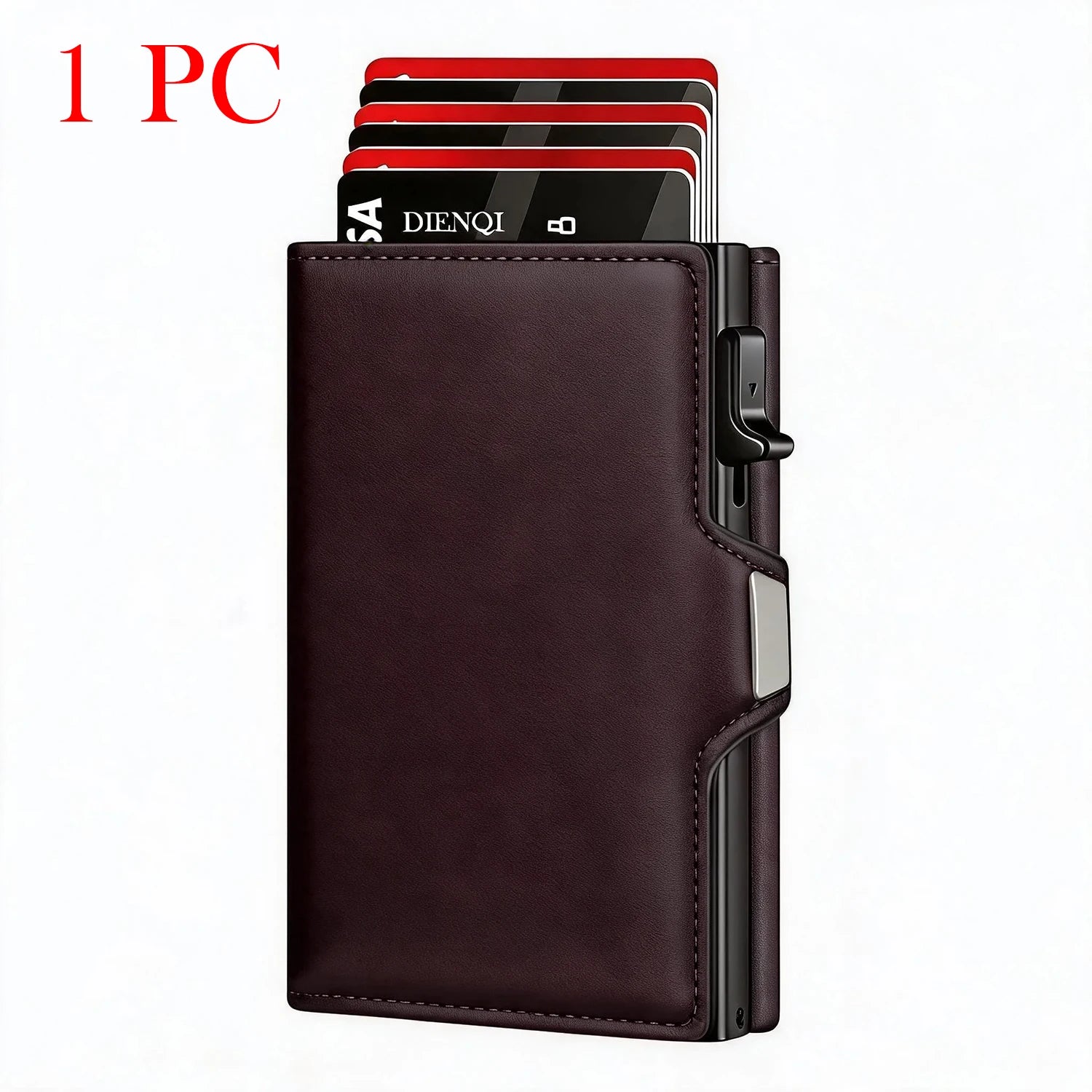 KEEBREAK RFID Pop-Up Wallet — Slim Minimalist Money Clip with Coin Pocket