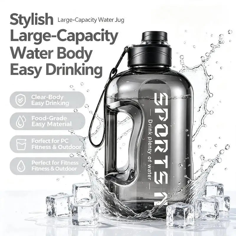JCSYFAC Large Sports Water Bottle — 1700ml Leakproof Hydration Jug