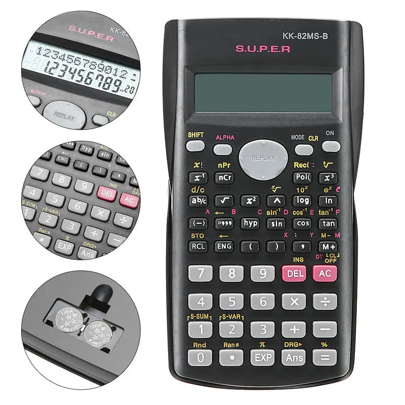 Ninth World Scientific Calculator — 240 Functions with Dual-Line LCD Display