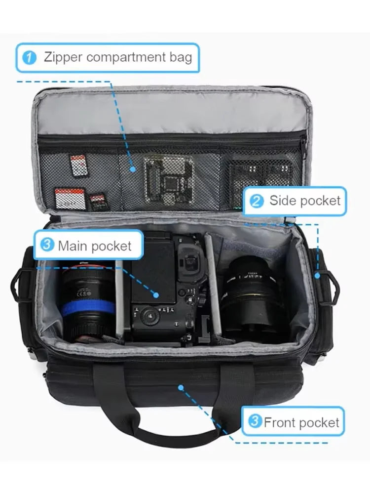 AZ haoFUq Camera Bag — Water-Resistant Shockproof Travel Case