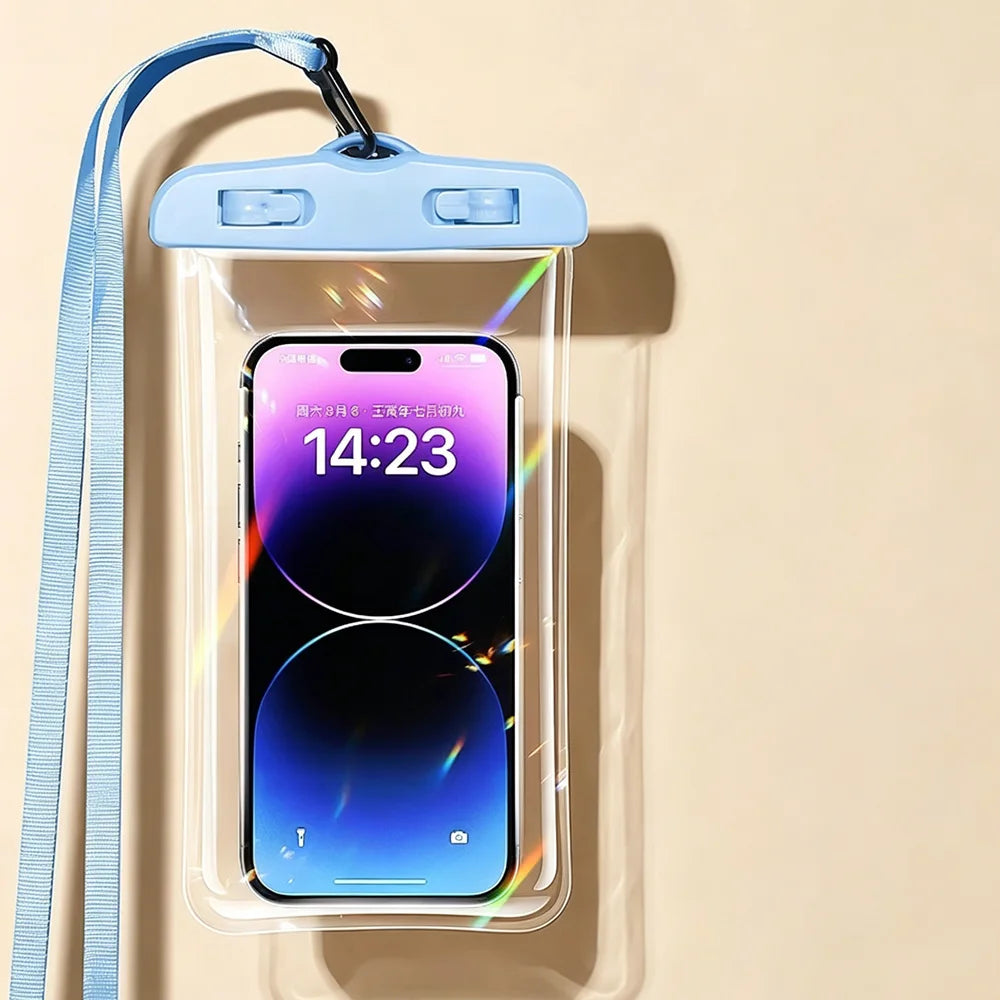 Waterproof Phone Pouch — Transparent Underwater Dry Bag for Swimming