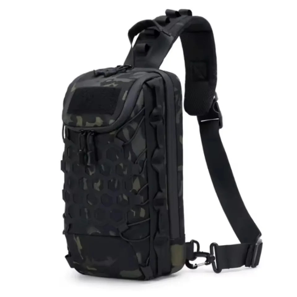 Men's Tactical Chest Bag — Durable Outdoor Sling Backpack for Hiking