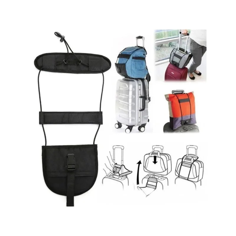 Adjustable Elastic Luggage Strap — Secure Travel Bag Fastener