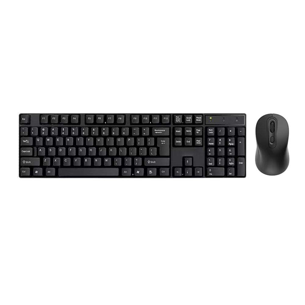 kebidumei Wireless Keyboard and Mouse Kit — Silent USB Combo for Office & Home