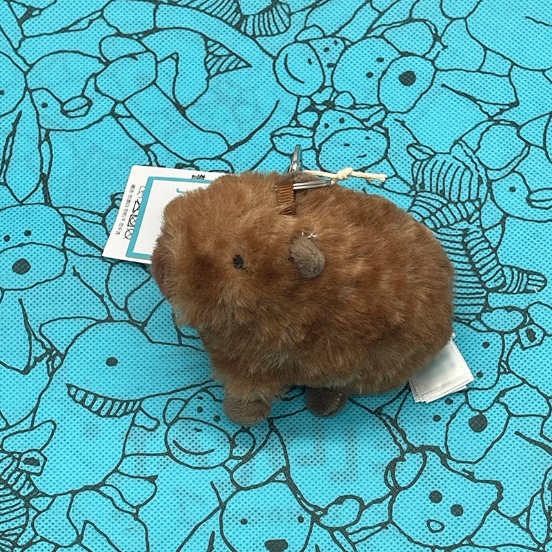 Assorted Plush Keychain Charm — Cute Animal & Food Backpack Pendant