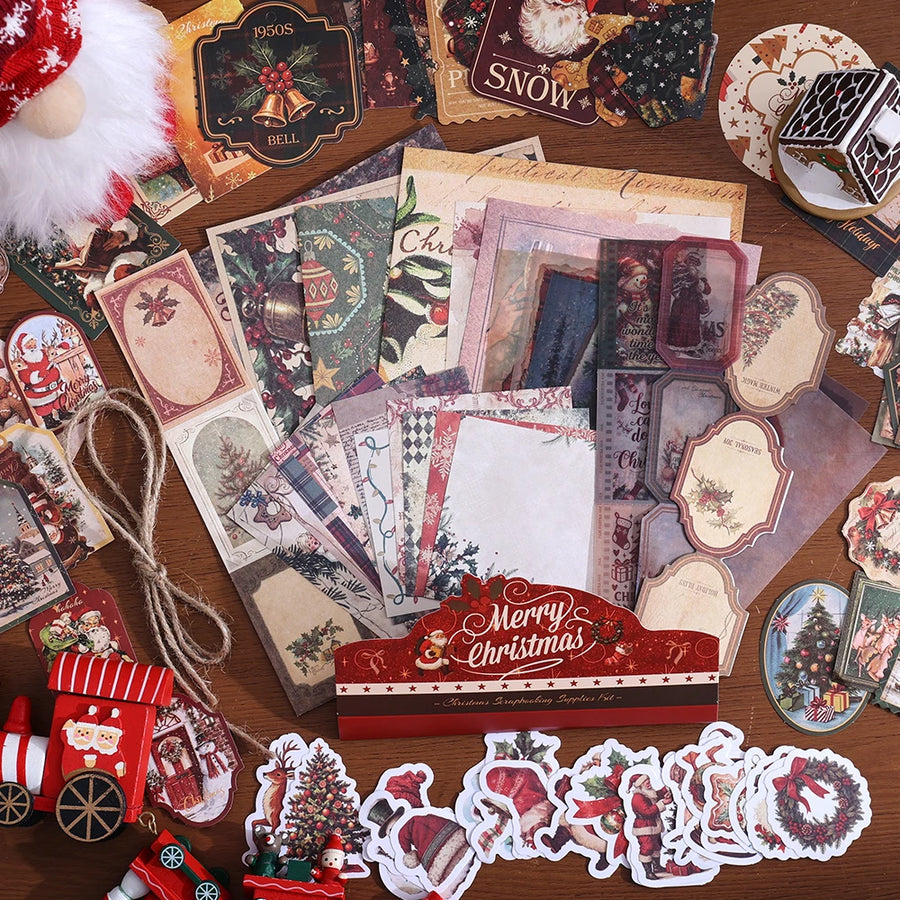 icceemee Christmas Scrapbook Set — DIY Journaling & Holiday Planning Kit