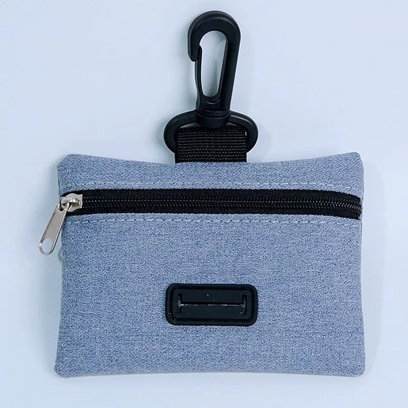 Portable Dog Poop Bag Dispenser — Hanging Oxford Cloth Holder for Walks